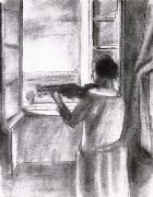 Violinist window